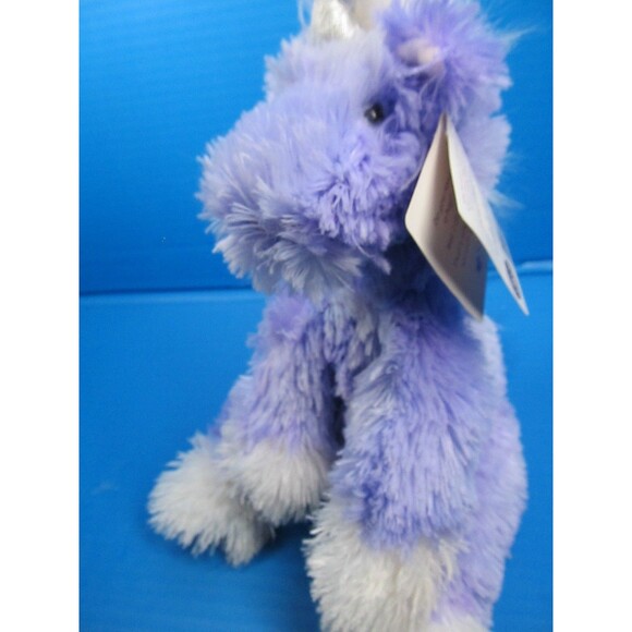 Boyds Bears & Friends Lilac Purple Unicorn Bean Bottom Plush 1998-2003 - Picture 6 of 11